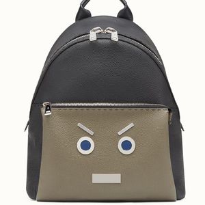 *SOLD*Fendi Selleria No Words Fendi Faces Backpack
